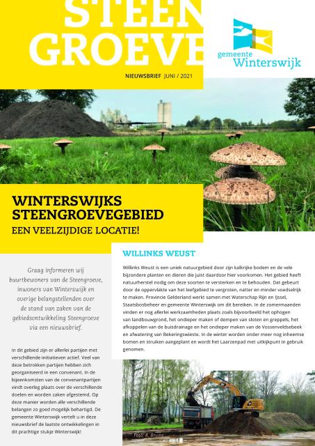 Nieuwsbrief juni 2021 - Winterswijks steengroevegebied
